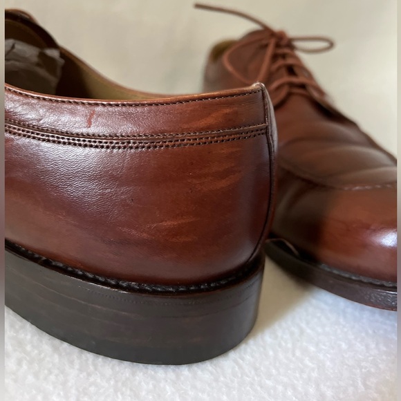 Johnston & Murphy Men’s Size 11 1/2 Brown Leather Shoes - Picture 11 of 16